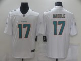 Men's Miami Dolphins #17 Waddle White Vapor Untouchable Limited Jersey