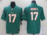 Men's Miami Dolphins #17 Waddle Green Vapor Untouchable Limited Jersey