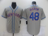 MLB New York Mets #48 Jacob deGrom Grey Game Nike Jersey