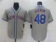 MLB New York Mets #48 Jacob deGrom Grey Game Nike Jersey