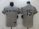 MLB New York Yankees #15 Thurman Munson Grey Flex Base  Elite Jersey