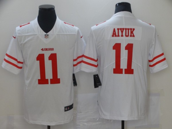 Men's San Francisco 49ers #11 Brandon Aiyuk White 2020 NFL Draft Vapor Limited Jersey