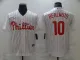 MLB Philadelphia Phillies #10 Realmuto White Game Nike Jersey