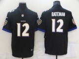 Men's Baltimore Ravens #12 Bateman Black Vapor Untouchable Limited Jersey