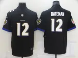 Men's Baltimore Ravens #12 Bateman Black Vapor Untouchable Limited Jersey