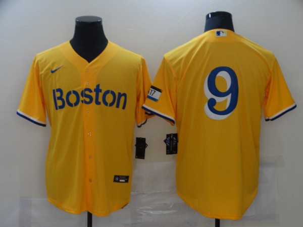 MLB Boston Red Sox #9 Ted Williams Gold 2021 City Connect Jersey