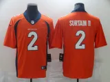 Men's Denver Broncos #2 Patrick Surtain II 2021 NFL Draft Orange Vapor Untouchable Limited Jersey