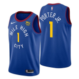NBA Denver Nuggets #1 Michael Porter Jr. Blue Stitched NBA Jersey