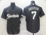 MLB Chicago White Sox #7 Tim Anderson Black 2021 City Jersey