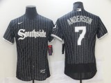 MLB Chicago White Sox #7 Tim Anderson Black 2021 City Connect Flex Base Elite Jersey