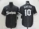 MLB Chicago White Sox #10 Yoan Moncada Black 2021 City Connect Jersey