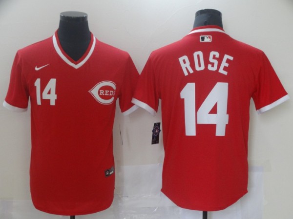 MLB Cincinnati Reds #14 Rose Red Game Nike Jersey