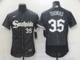 MLB Chicago White Sox #35 Frank Thomas Black 2021 City Connect Flex Base Elite Jersey
