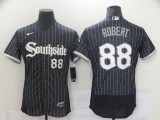 MLB Chicago White Sox #88 Luis Robert Black 2021 City Connect Flex Base Elite Jersey