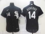 MLB Chicago White Sox #14 Konerko Black Flex Base Elite Jersey