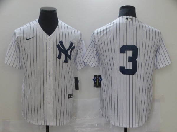 MLB New York Yankees #3 Babe Ruth White Nike Game Jersey