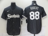 MLB Chicago White Sox #88 Luis Robert  Black 2021 City Jersey