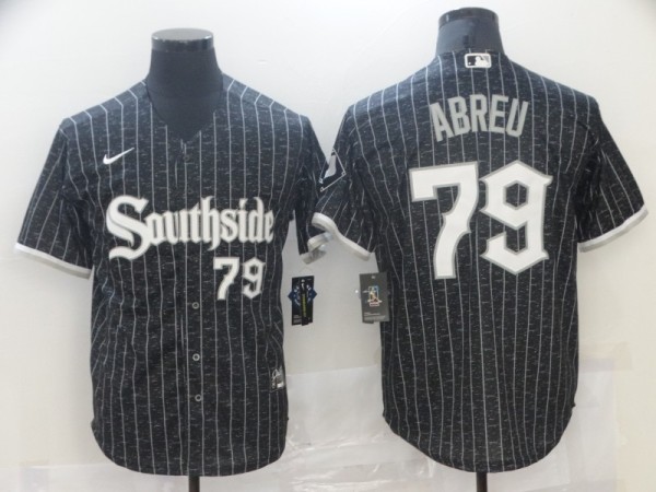 MLB Chicago White Sox #79 Jose Abreu Black 2021 City Connect Jersey