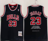 NBA Chicago Bulls #23 Michael Jordan 1995-98 Black Three Champions Jersey