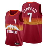 NBA Denver Nuggets #7 Mason Plumlee Red 2020-21 City Edition Jersey