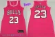 Women NBA Chicago Bulls #23 Jordan Pink Dress Jersey