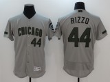 MLB Chicago Cubs #44 Anthony Rizzo Grey Flexbase Elite Jersey