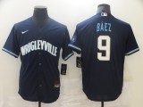 MLB Chicago Cubs #9 Baez 2021 Navy City Connect Game Jersey