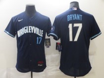 MLB Chicago Cubs #17 Bryant 2021 Navy City Connect Flex Base Elite Jersey