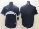 MLB Chicago Cubs Blank 2021 Navy City Connect Game Jersey