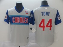 MLB Chicago Cubs #44 Tony  El Mago  Majestic Gray 2019 Little League Classic Game Jersey