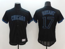 MLB Chicago Cubs #17 Bryant Black Lights Out Elite Jersey