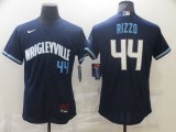 MLB Chicago Cubs #44 Rizzo 2021 Navy City Connect Flex Base Elite Jersey