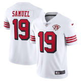 Men's San Francisco 49ers #19 Deebo Samuel White 2021 75th Anniversary Vapor Untouchable Limited Jersey