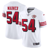 Men's San Francisco 49ers #54 Fred Warner White 2021 75th Anniversary Vapor Untouchable Limited Jersey