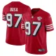 Men's San Francisco 49ers #97 Nick Bosa Scarlet 2021 75th Anniversary Vapor Limited Jersey