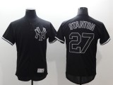 MLB New York Yankees #27 Stanton Black Flex Base  Elite Jersey