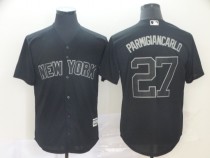 MLB New York Yankees #27 Parmigiancarlo Black Flex Base  Elite Jersey