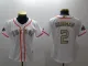 Women MLB Houston Astros #2 Bregman White Gold Nike Jersey