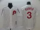 MLB Phillies #3 Bryce Harper White Thowback Jersey