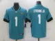 Men's Jacksonville Jaguars #1 Etienne Jr Teal Green Vapor Untouchable Limited Jersey