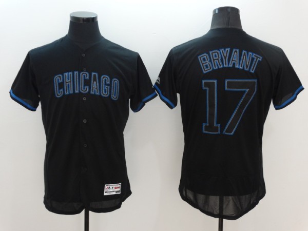 MLB Chicago Cubs #17 Kris Bryant Black Flexbase Elite Jersey