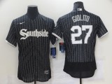 MLB Chicago White Sox #27 Giolito Black 2021 City Connect Flex Base Elite Jersey