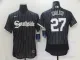 MLB Chicago White Sox #27 Giolito Black 2021 City Connect Flex Base Elite Jersey