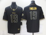 Men's Minnesota Vikings #19 Adam Thielen Black Golden Edition Limited Jersey
