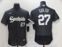 MLB Chicago White Sox #27 Giolito Black 2021 City Connect Flex Base Elite Jersey