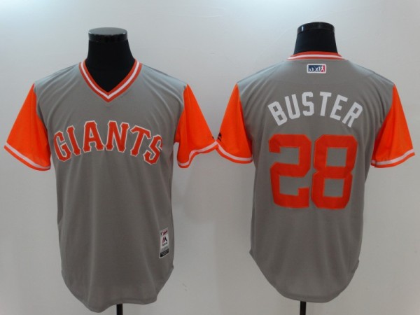 MLB San Francisco Giants #28 Buster Grey Game Jersey