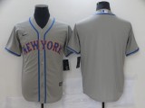 MLB New York Mets Blank Grey Game Nike Jersey