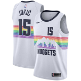 NBA Denver Nuggets White #15 Nikola Jokic Icon Edition Jersey