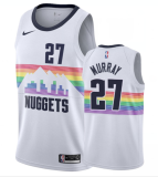 NBA Denver Nuggets White #27 Jamal Murray Icon Edition Jersey