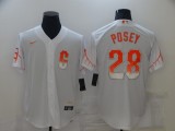 MLB San Francisco Giants #28 Buster Posey White City Connect Game Jersey